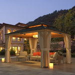 11' x 13' Spruce Wood Patio Gazebo