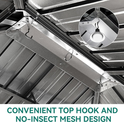 Double-Roof Hardtop Gazebo