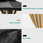 Double-Roof Hardtop Gazebo