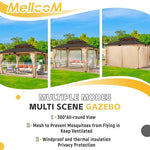 11' x 13' Spruce Wood Patio Gazebo