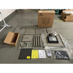 28" Outdoor Propane Gas Fire Pit Table with Slat Top