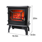 Electric Fireplace Stove with Adjustable Heat & Flame Modes