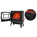 Electric Fireplace Stove with Adjustable Heat & Flame Modes
