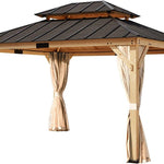11' x 13' Spruce Wood Patio Gazebo