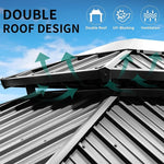 Double-Roof Hardtop Gazebo